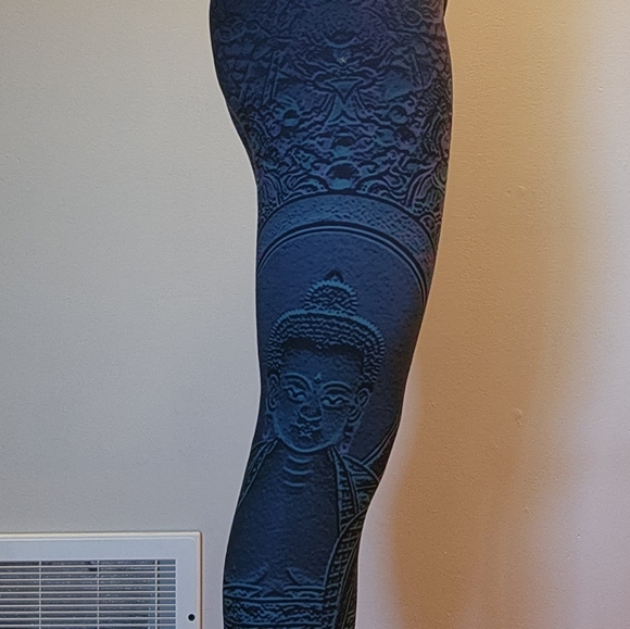 TRIBAL Printed Blue Leggings - Picture 3 of 3